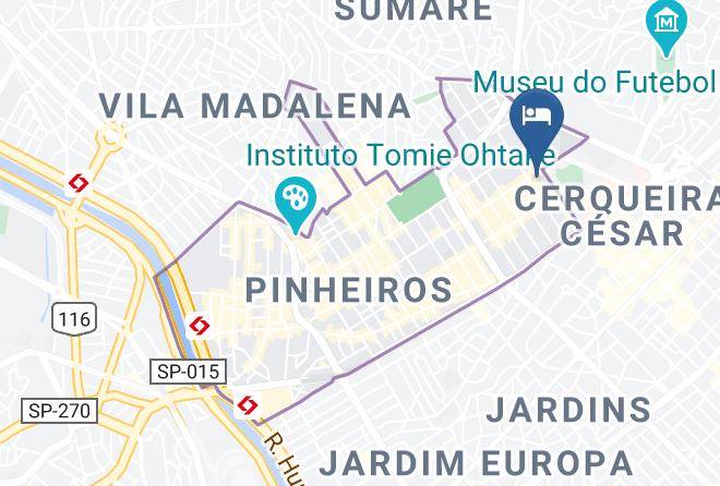Sao Paulo Jardim Paulista - Mercure Sao Paulo Pinheiros Hotel Maps