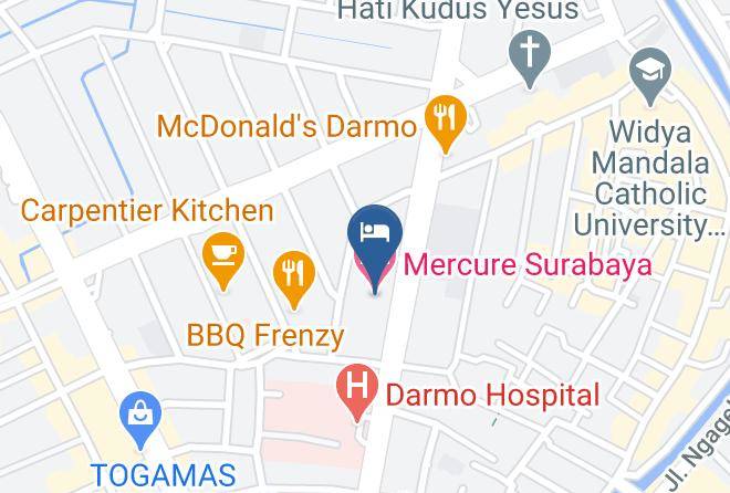 Kota Surabaya - Mercure Surabaya Grand Mirama Maps