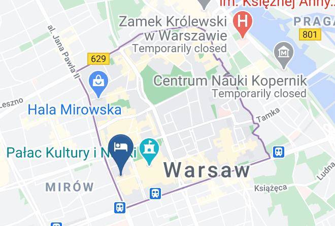 Warsaw - Hotel Mercure Warszawa Centrum Maps