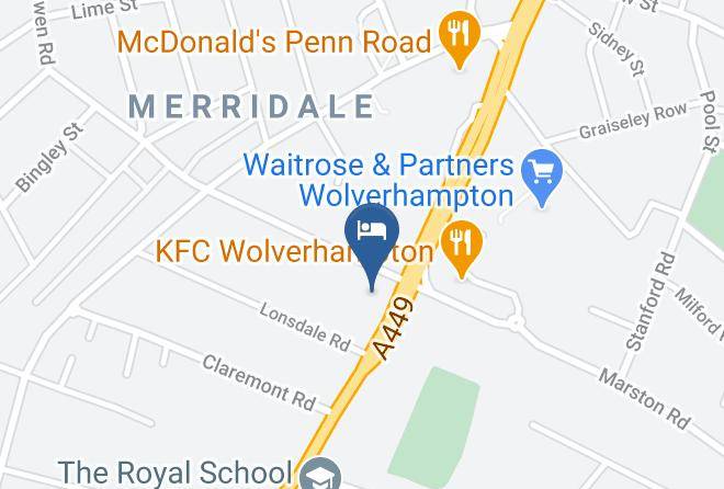 Wolverhampton - Mercure Wolverhampton Goldthorn Hotel Maps