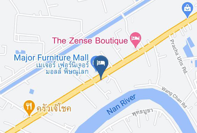 Amphoe Mueang Phitsanulok - Meridian Hotel Phitsanulok Maps