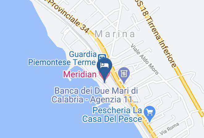Cosenza - Meridian Hotel Maps