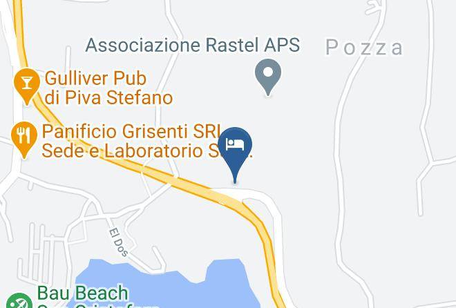 Trento - Ristorante Pizzeria Bar Albergo Meridiana Maps