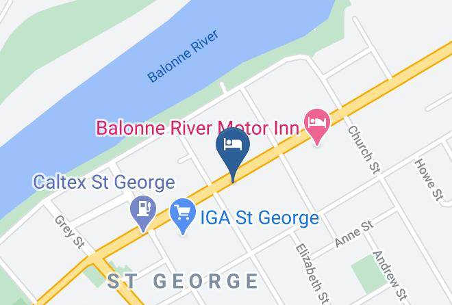 Merino Motor Inn St George Map