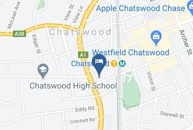 Meriton Suites Chatswood Map