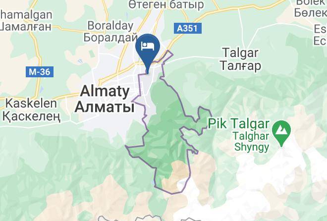 Almaty City - Merkuriy Medet Hotel Maps