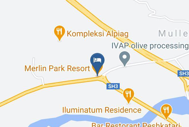 Tirana - Merlin Park Resort Maps