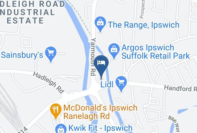 Suffolk - Mermaid Ipswich By Marston's Inn Maps