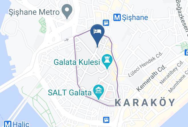 Beyoglu - Meroddi Bagdatliyan Hotel Maps