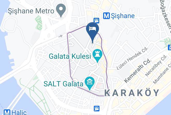Beyoglu - Meroddi Pera Hotel Maps
