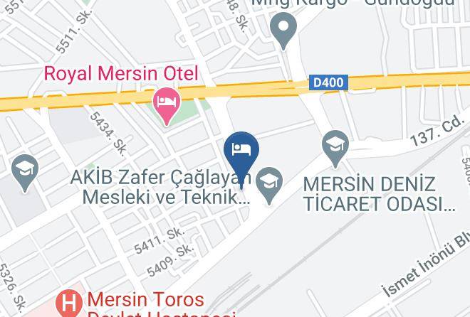 Akdeniz - Mersin Kent Hotel Maps
