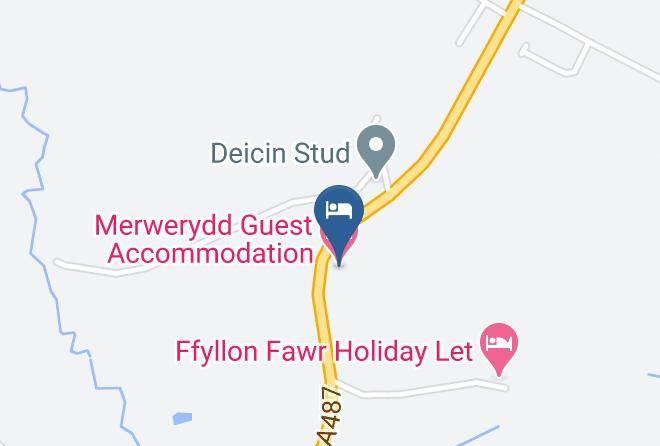 Ceredigion - Merwerydd Guest Accommodation Maps