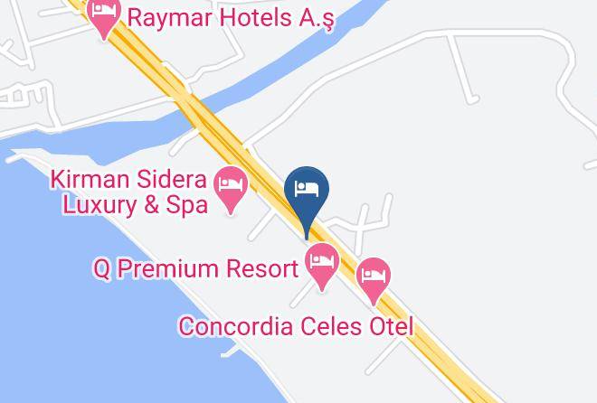 Manavgat - Meryan Otel Maps