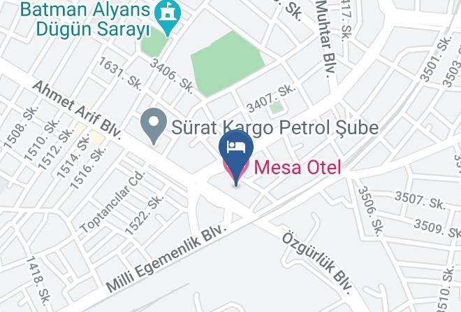 Batman Safak - Mesa Otel Maps