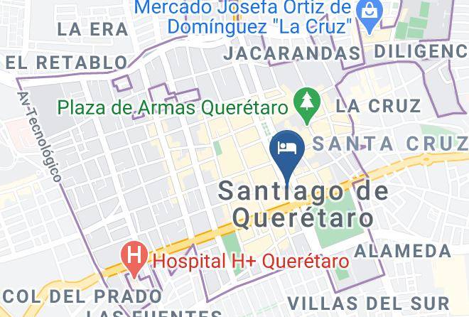 Santiago De Queretaro - Meson Acueducto Maps