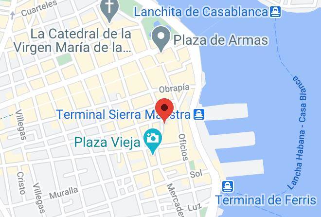 La Habana Vieja - Meson De La Flota Maps