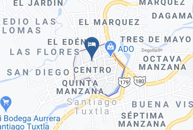 Santiago Tuxtla - Meson De Santiago Maps