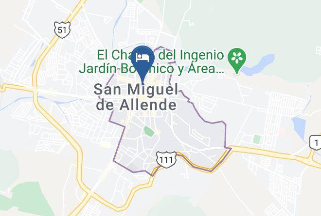San Miguel De Allende - Meson Hidalgo Maps