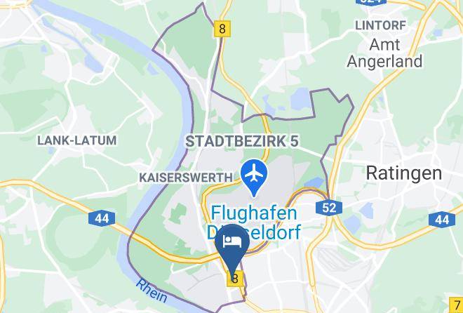 Dusseldorf - Messezimmer Gastehaus Ulrike Sieberts Bed And Breakfast Maps