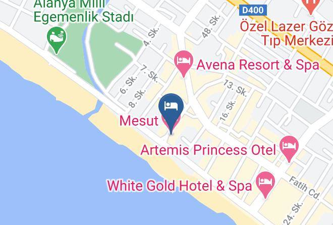 Alanya - Mesut Hotel Maps