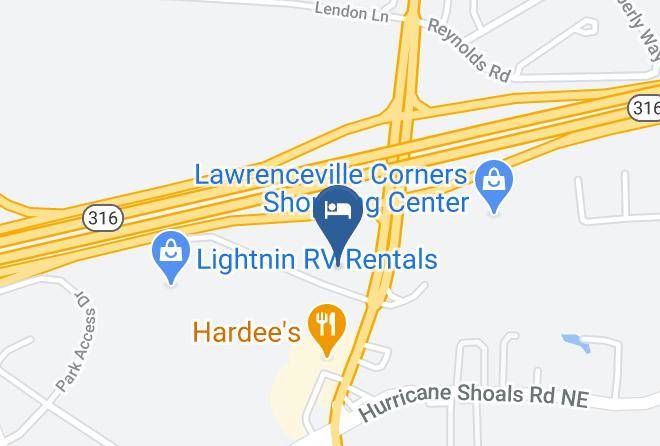 Metro Extended Stay Lawrenceville Map