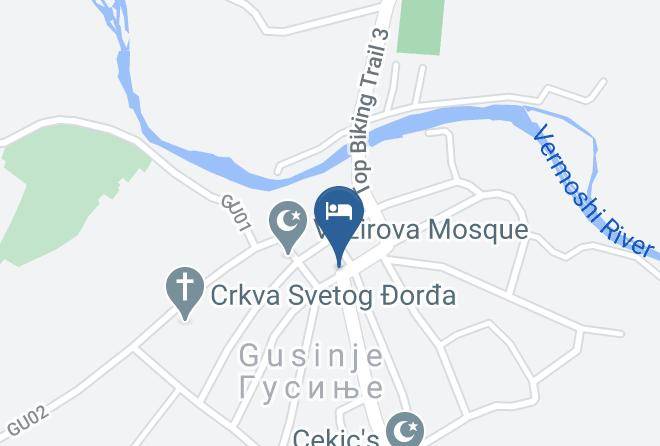 Gusinje - Metro Hotel Caffe Bar & Market Maps