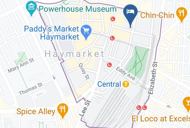 Sydney - Metro Hotel Marlow Sydney Central Maps