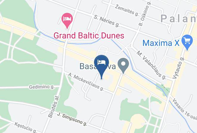 Metro Hotel Palanga Map