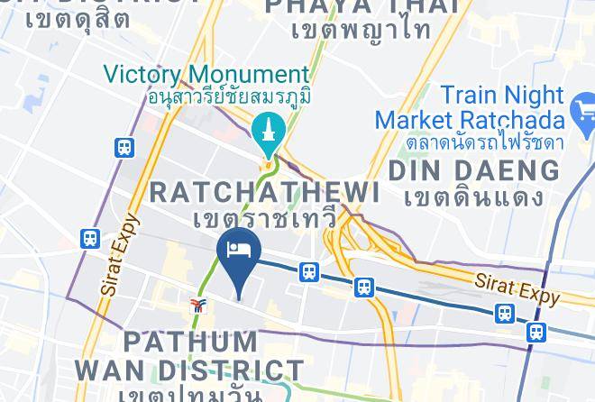 Metro Resort Pratunam Bangkok Map