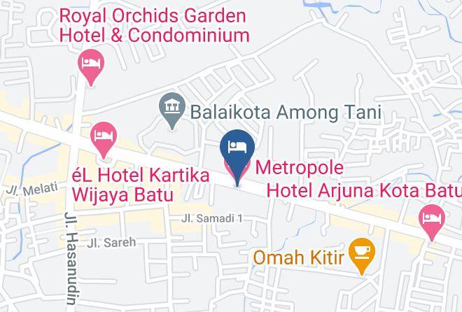 Kota Batu - Metropole Hotel Maps