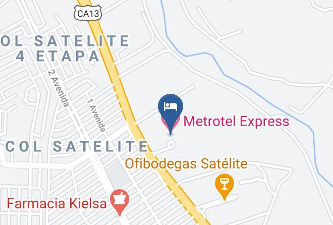 San Pedro Sula - Metrotel Express Maps
