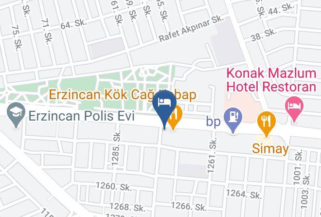 Erzincan Halitpasa - Meva Hotel Maps