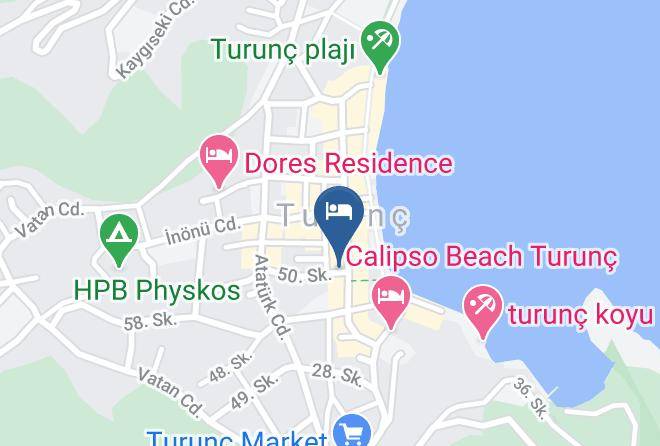Turunc - Meva Hotel Maps