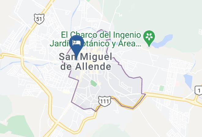 San Miguel De Allende - Mexicana San Miguel Hotel Maps
