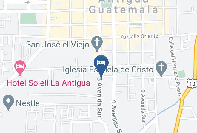 Antigua Guatemala - Mezon Panza Verde Maps