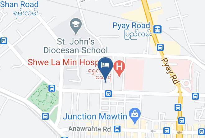 Yangon West - M G M Hotel Maps
