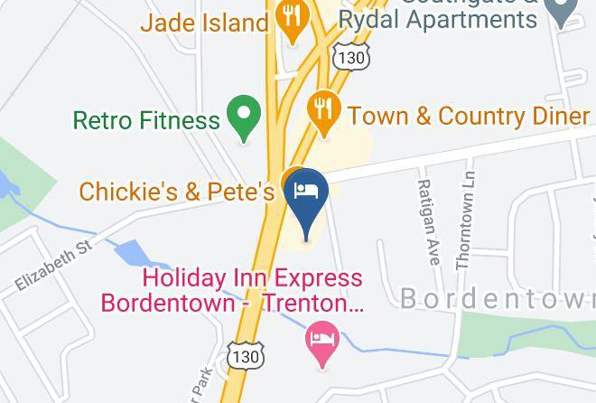 Burlington - Mho Hotel Bordentown Maps