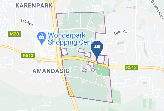 City Of Tshwane - Mhulu Boutique Hotel Maps