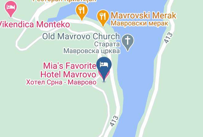 Mia's Favorite Hotel Mavrovo Map