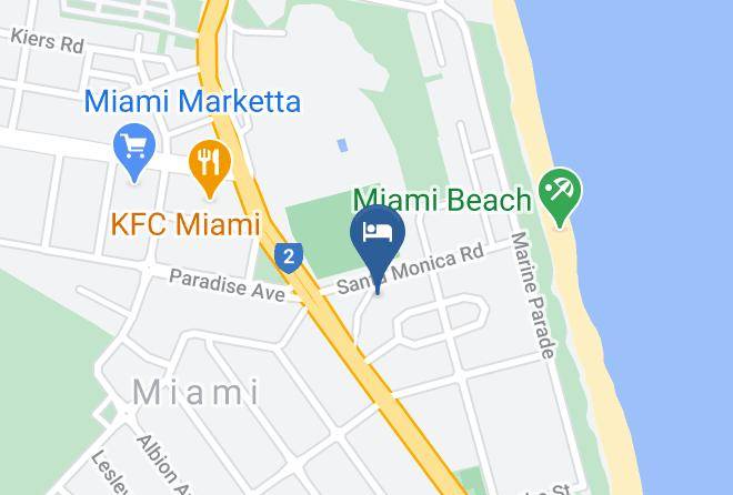 Gold Coast - Miami Beachside Family Holiday Home Maps