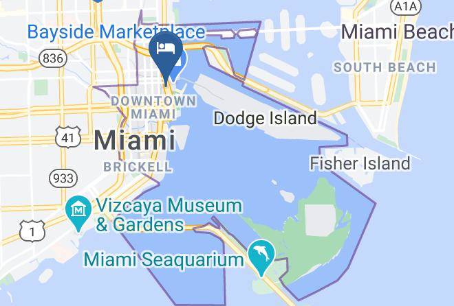 Miamii City Centre Ocean Views Map