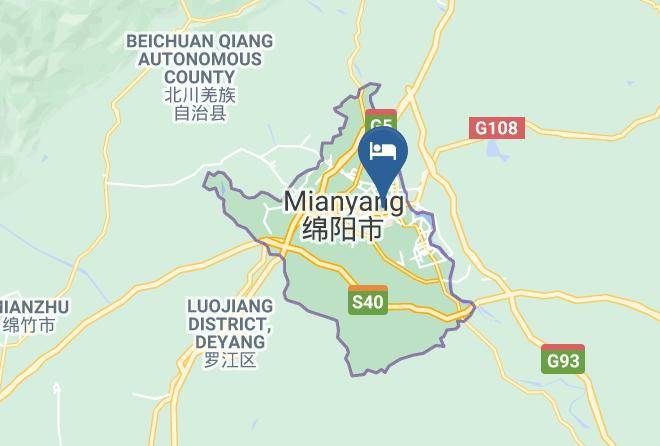 Mianyang - Mianyang Bo Er Ka Hotel Maps