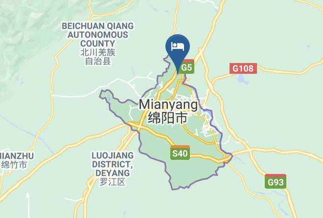 Mianyang - Mianyang Hongyan Hotel Maps