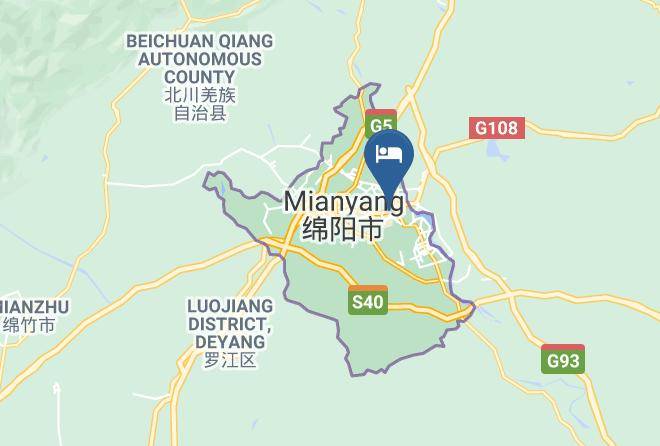 Mianyang Yuzhou Sunshine Holiday Hotel Map