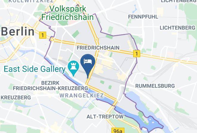 Stadt Berlin - Michelberger Hotel Maps