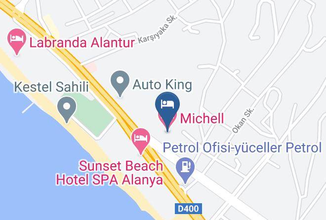 Alanya - Michell Hotel Maps