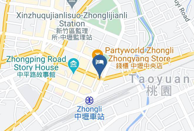Zhongli District - Michi Hotel Zhongli Maps