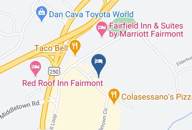 Microtel Inn & Suites By Wyndham Fairmont Map