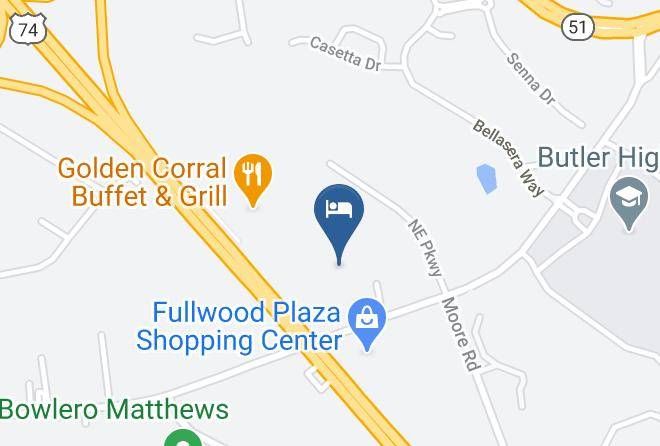 Mecklenburg - Microtel Inn & Suites By Wyndham Matthews Charlotte Maps