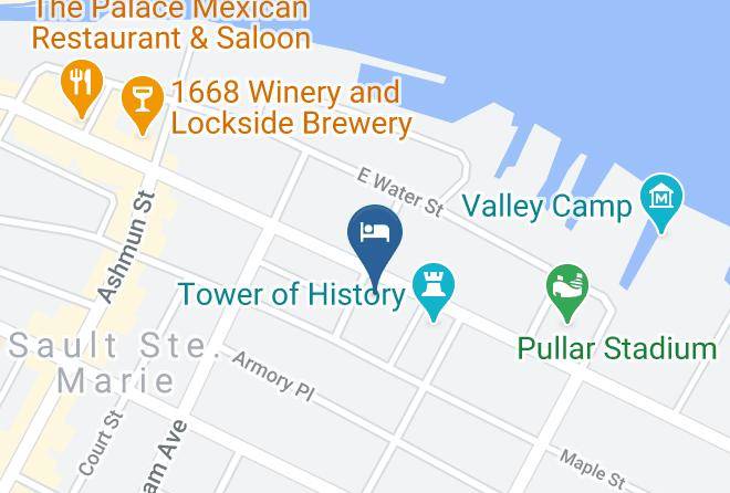 Chippewa County Downtown Sault Ste Marie - Mid City Motel Maps
